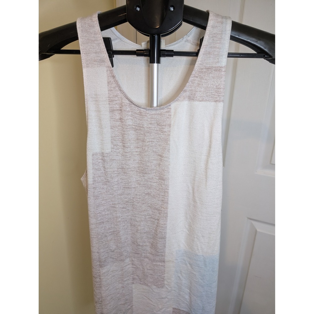 Wilfred Free Tank Top Beige Cream Colorblock Knit Aritzia Earth Tones - Size M - Picture 3 of 4